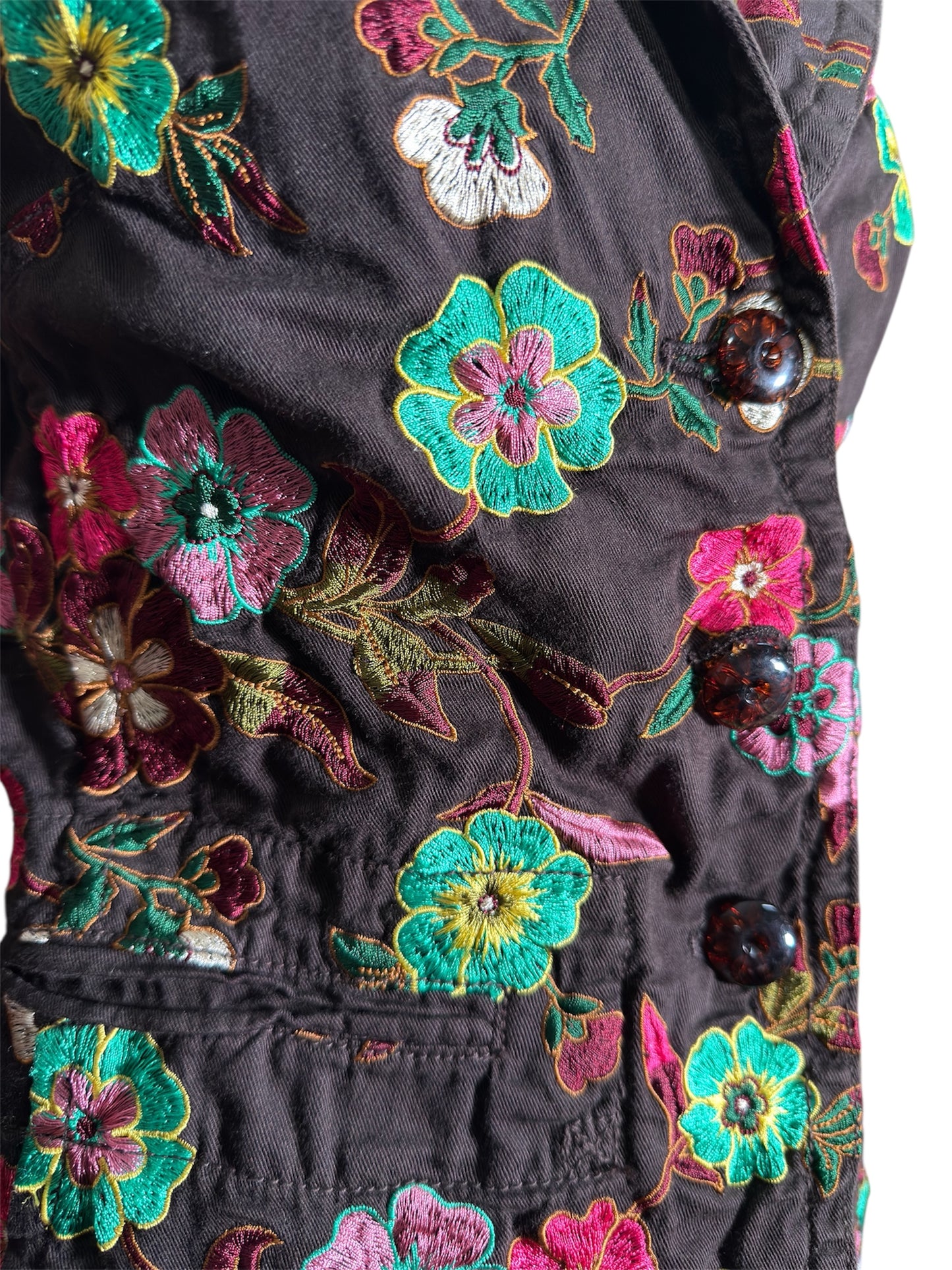 Modern Johnny Was Embroidered Floral Cotton Jacket