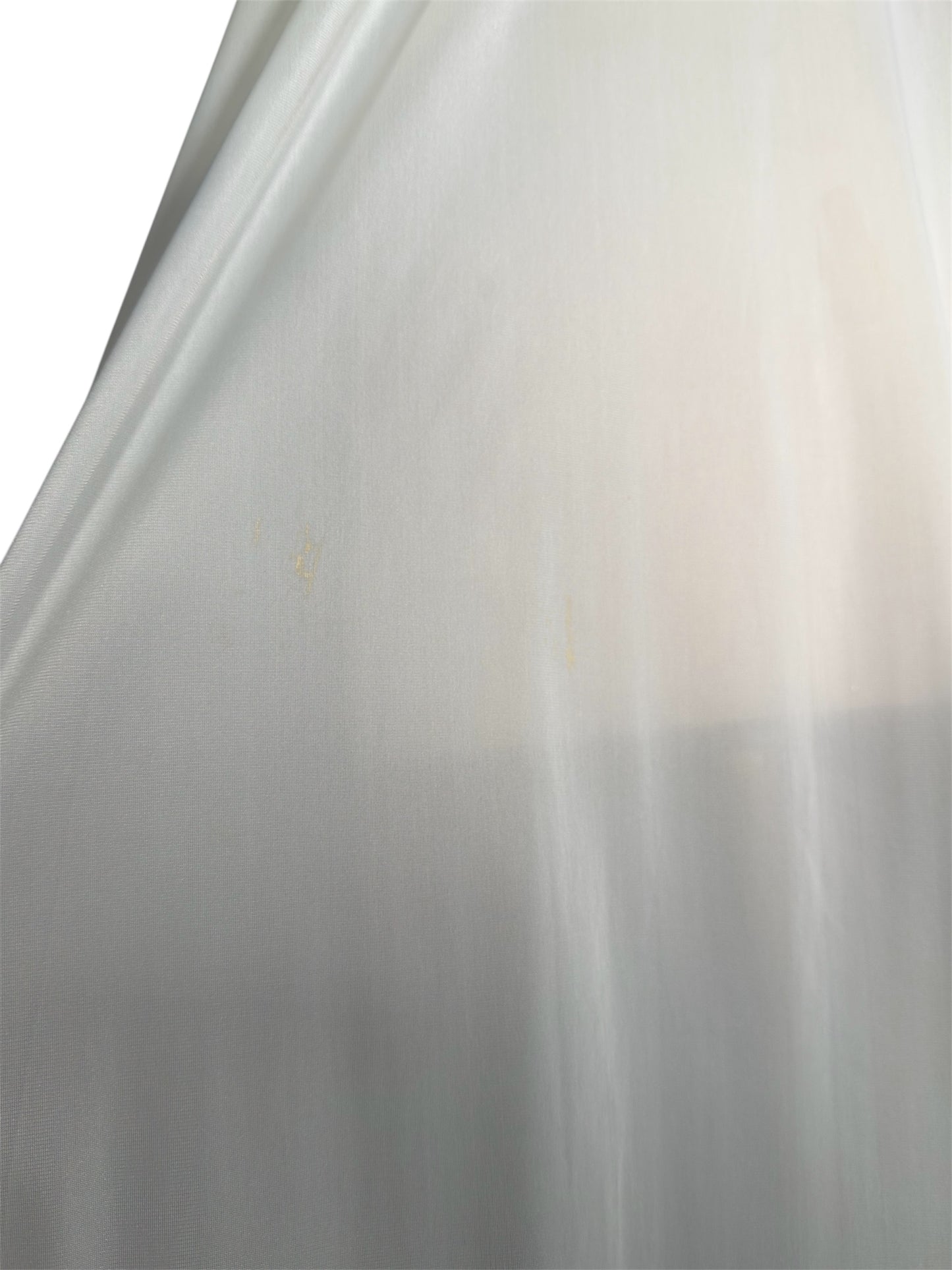 1970s Vanity Fair Sheer Nightgown With Pleated Capelet And Lace Trim