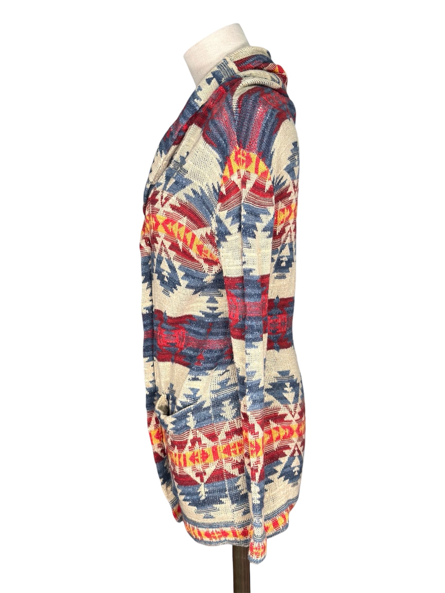 Modern Ralph Lauren Denim & Supply Cotton Southwestern Aztec Cardigan