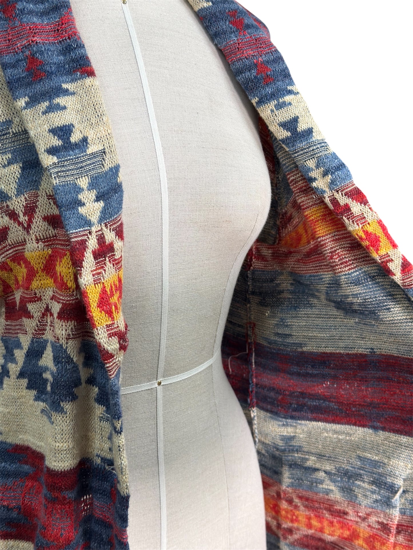 Modern Ralph Lauren Denim & Supply Cotton Southwestern Aztec Cardigan