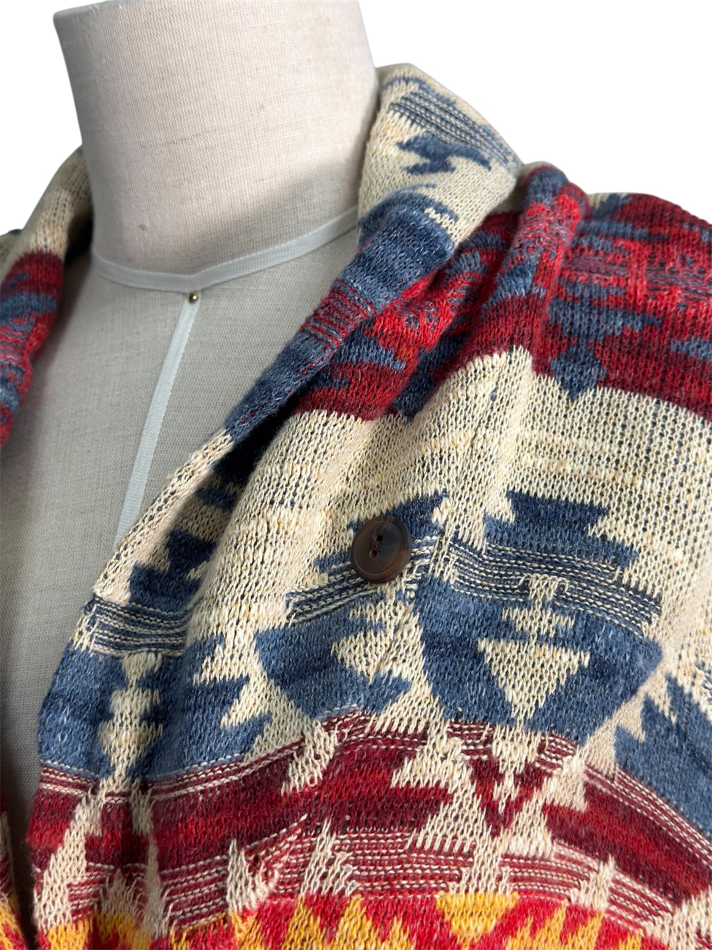 Modern Ralph Lauren Denim & Supply Cotton Southwestern Aztec Cardigan