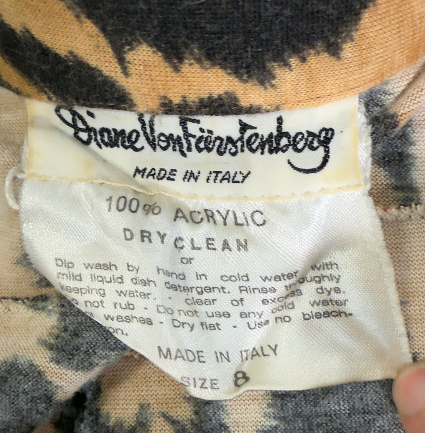 70s Diane Von Furstenberg Cheetah Print Dress