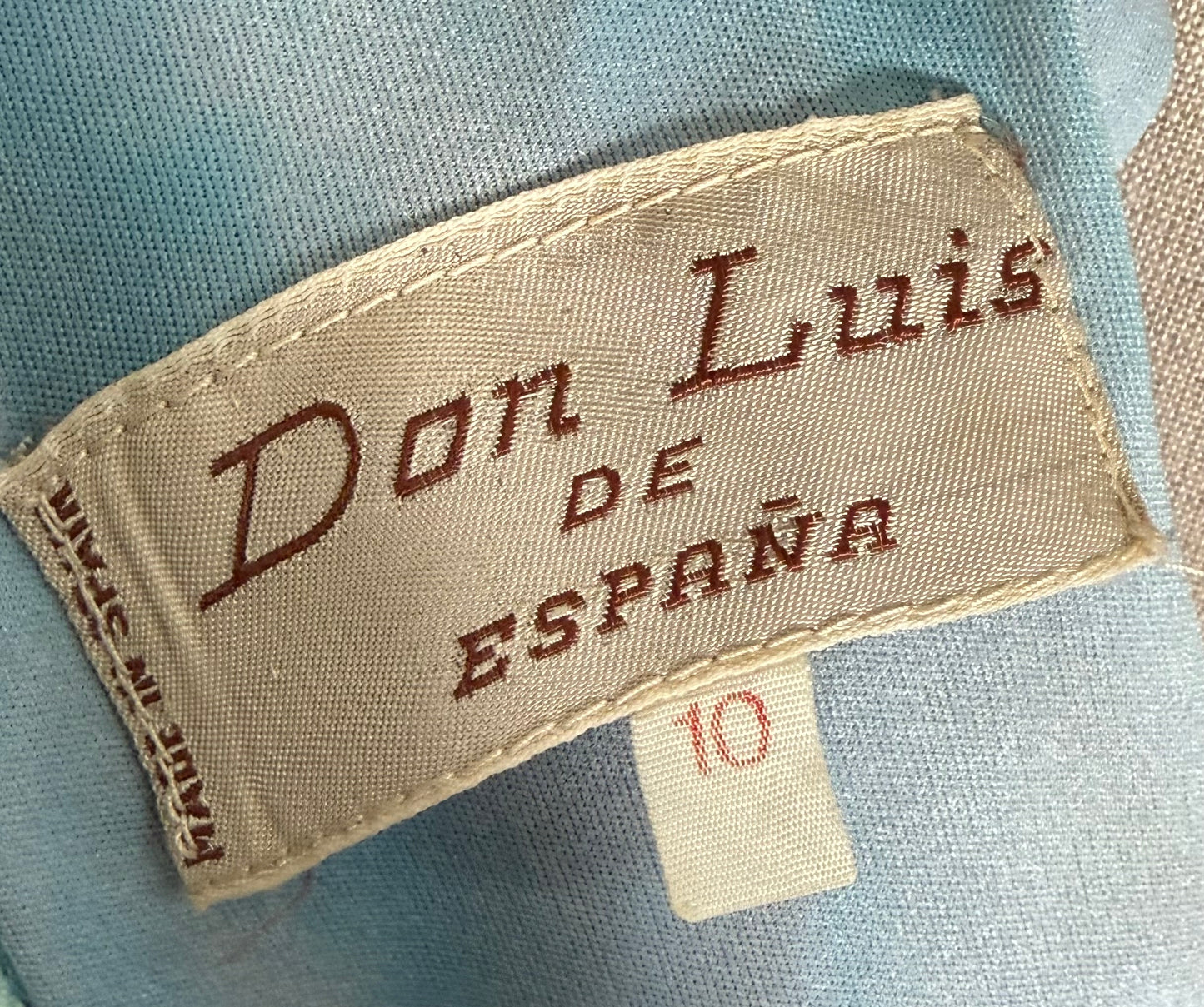 1970s Don Luis Tie-Dye Blue And Purple Two Piece Maxi Dress And Sheer Duster Set