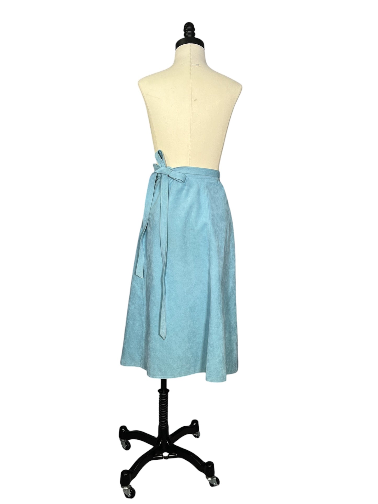 70s Suede Wrap Skirt