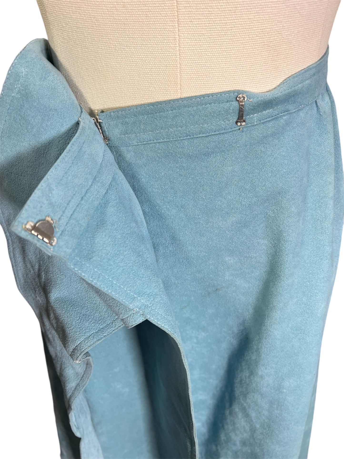 70s Suede Wrap Skirt