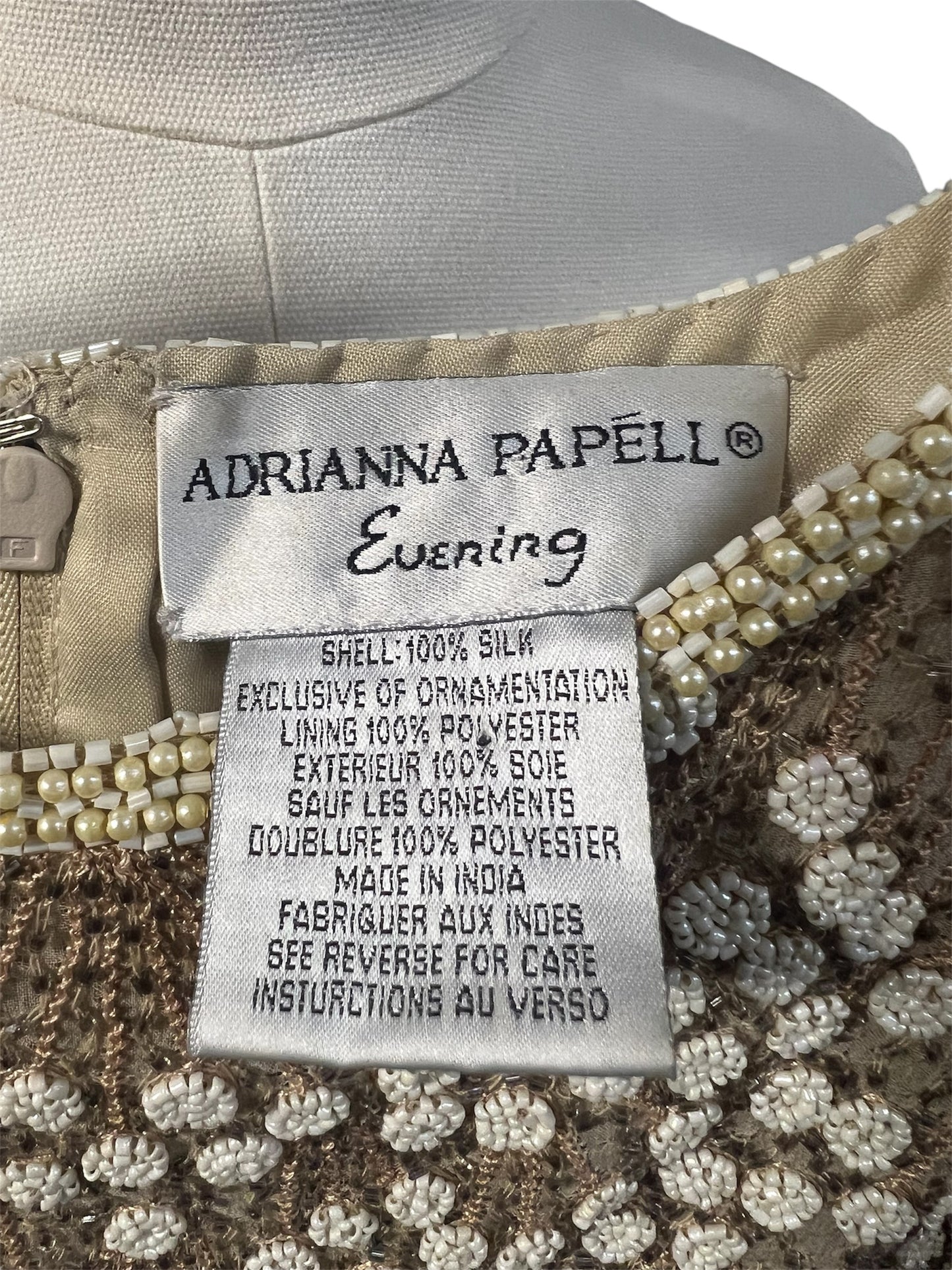 80s/90s Adrianna Papell Beaded Top