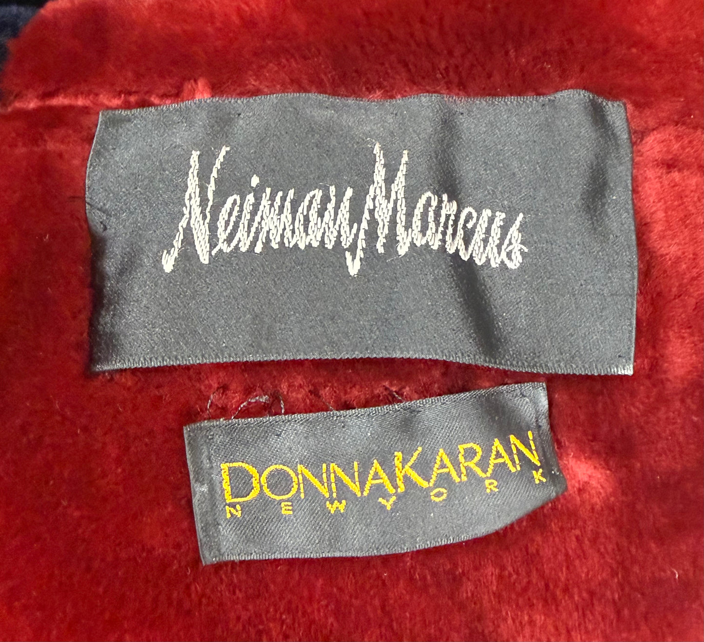 80s Donna Karan Suede Patchwork Multicolor Coat