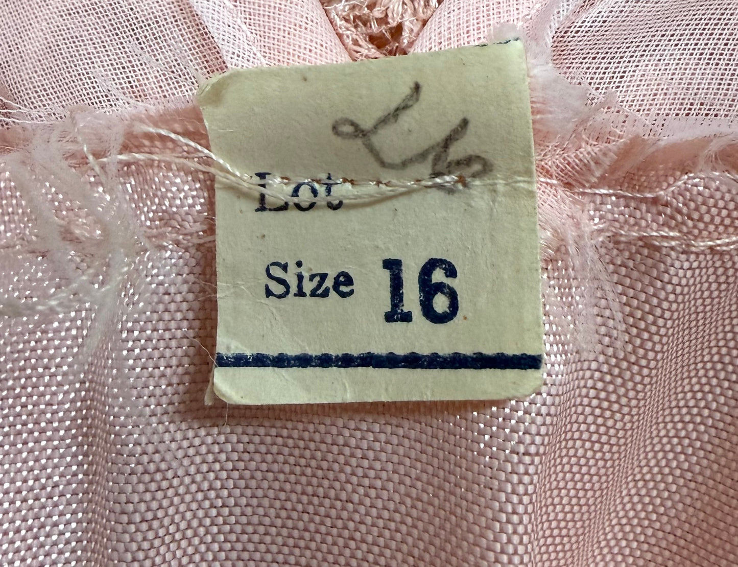 1940s Rayon Semi Sheer Pink Long Gown