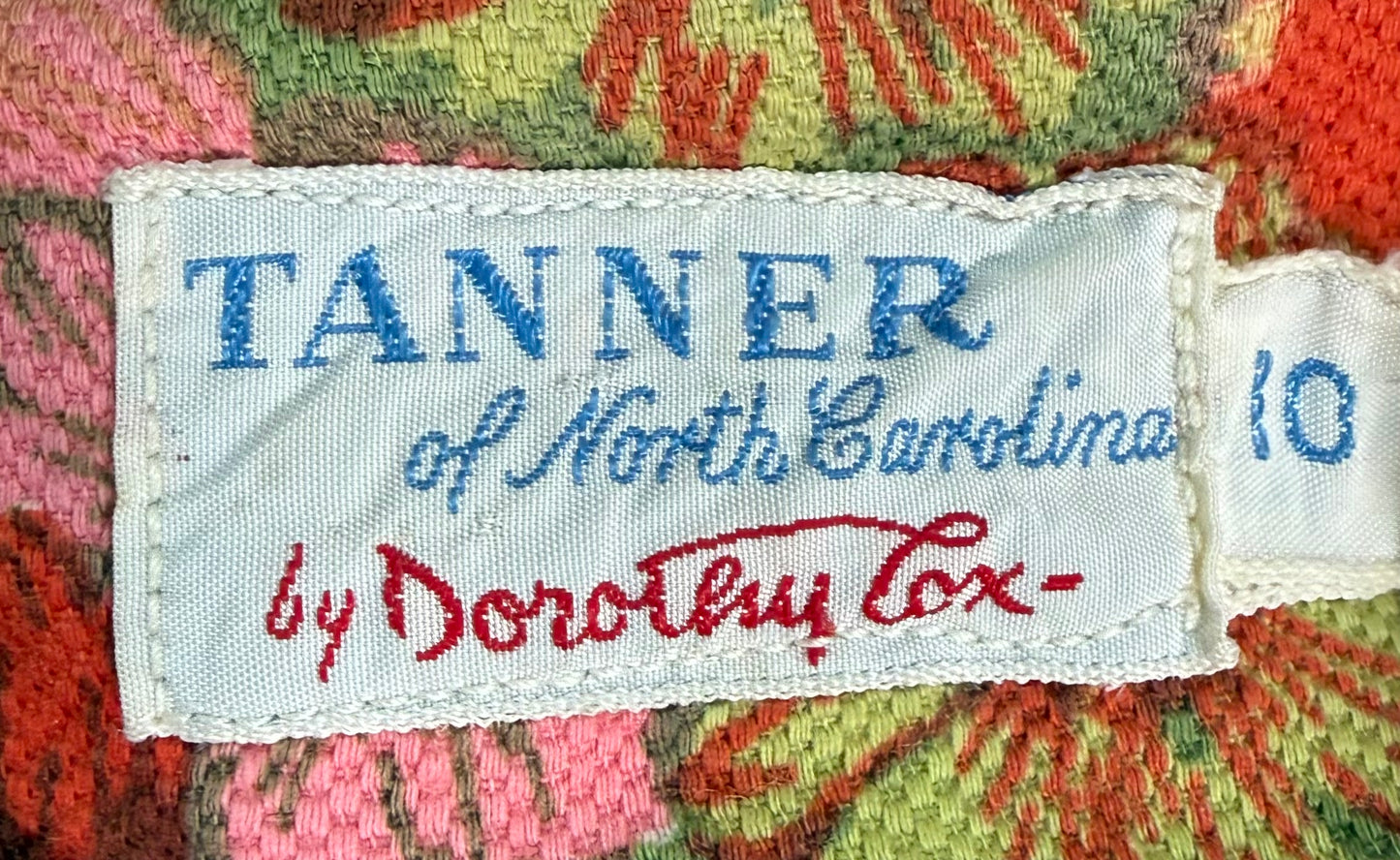 1960s Tanner by Dorthy Cox 2 Piece Floral Set