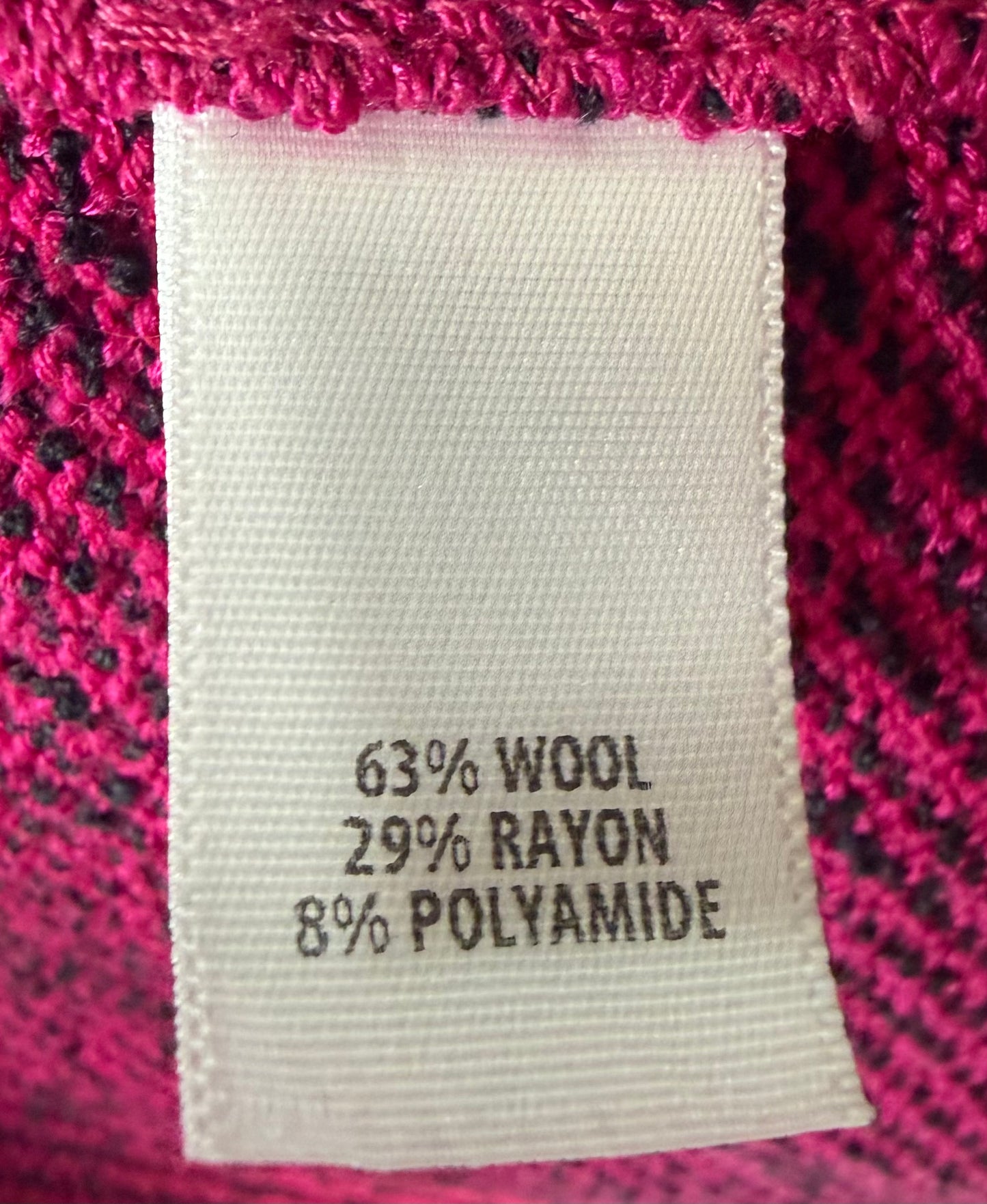 Y2K St. John Knit Dark Pink Wool Blend Jacket/Top