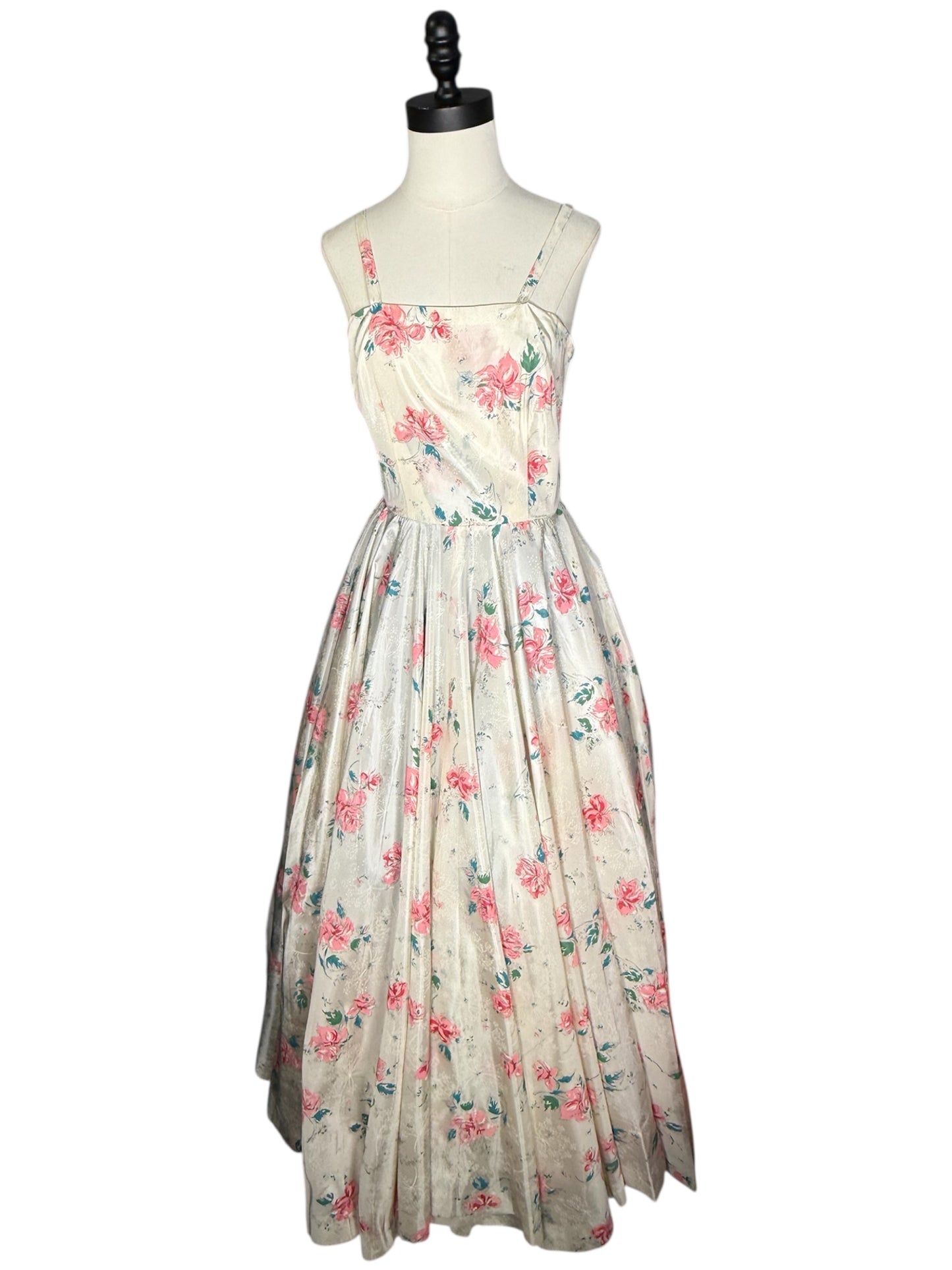 50s Floral Gown