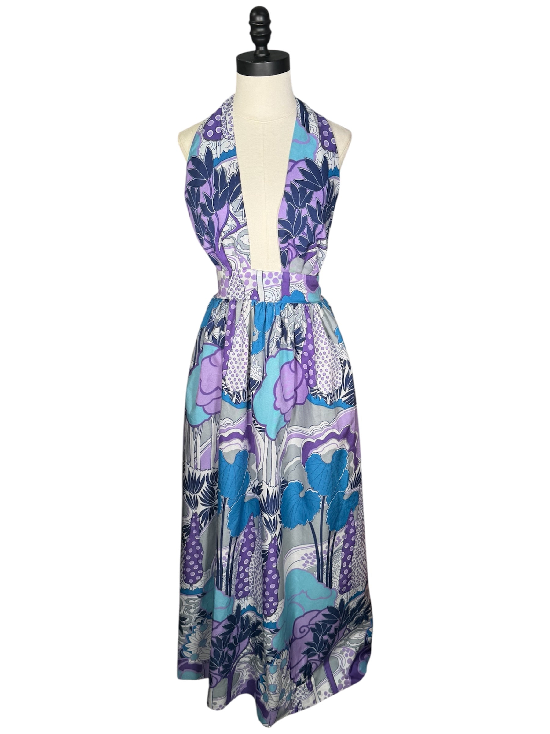 70s David Butler Halter Top Dress Moon Zooom Vintage 70s David Butler Halter Top Dress Moon Zooom Vintage