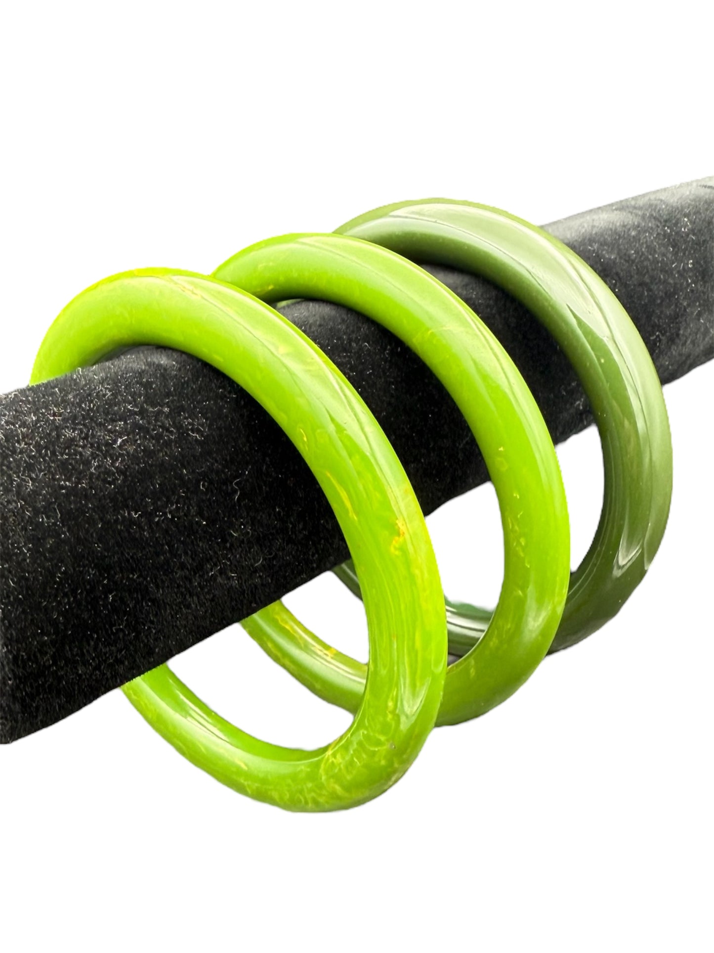 Bakelite Bangles Green Set