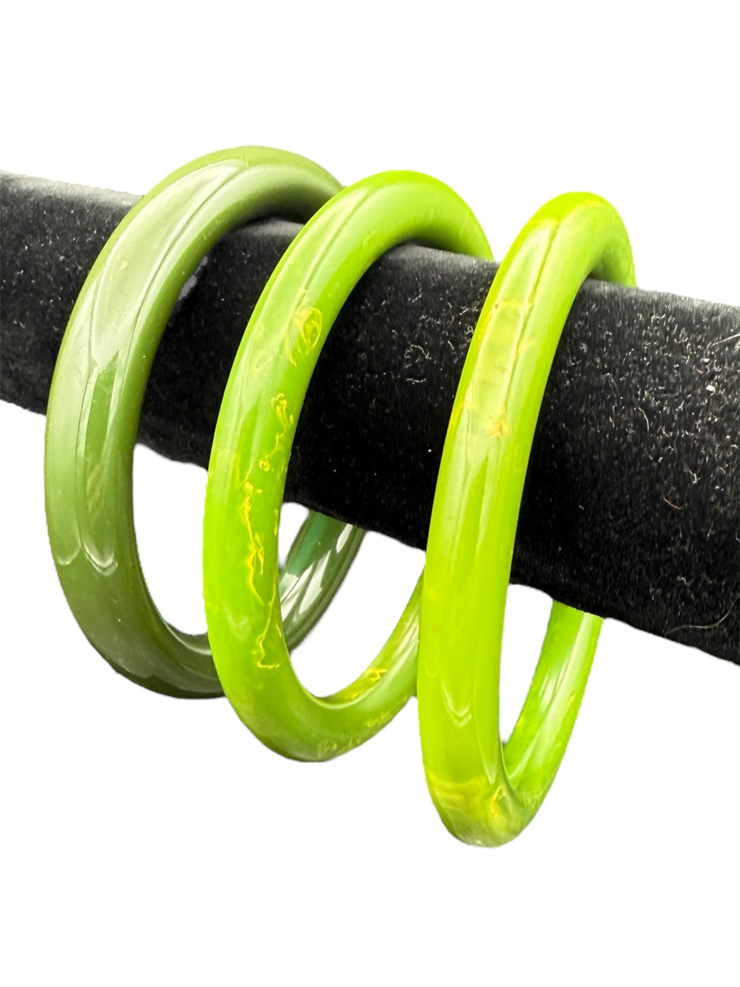 Bakelite Bangles Green Set