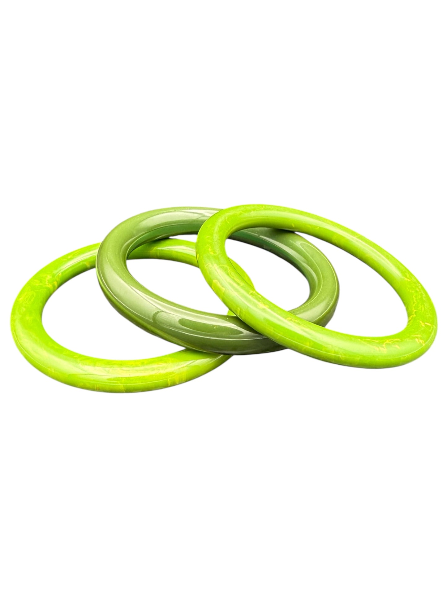 Bakelite Bangles Green Set