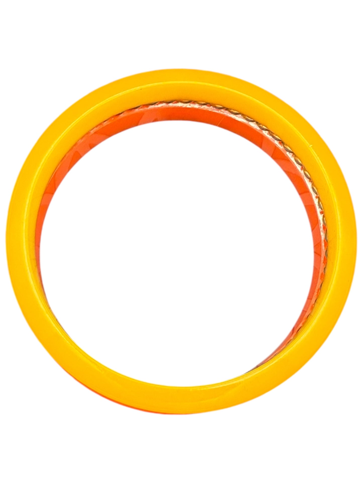 Bakelite Bangle Yellow and Orange