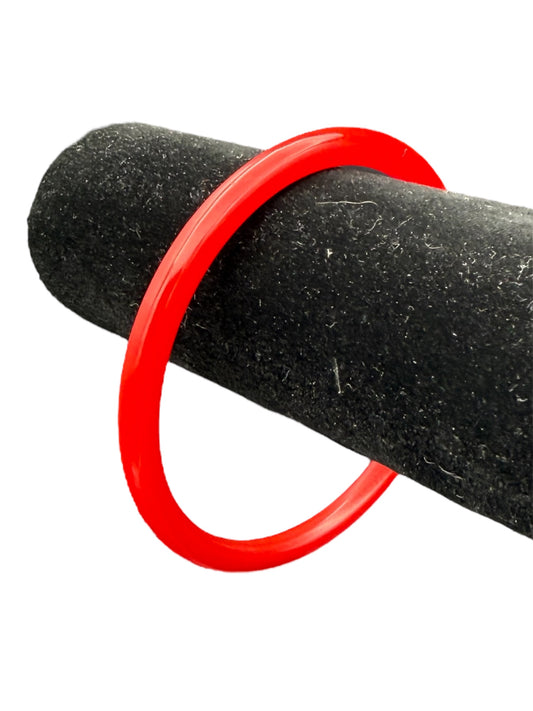 Bakelite Bangle Thin Red