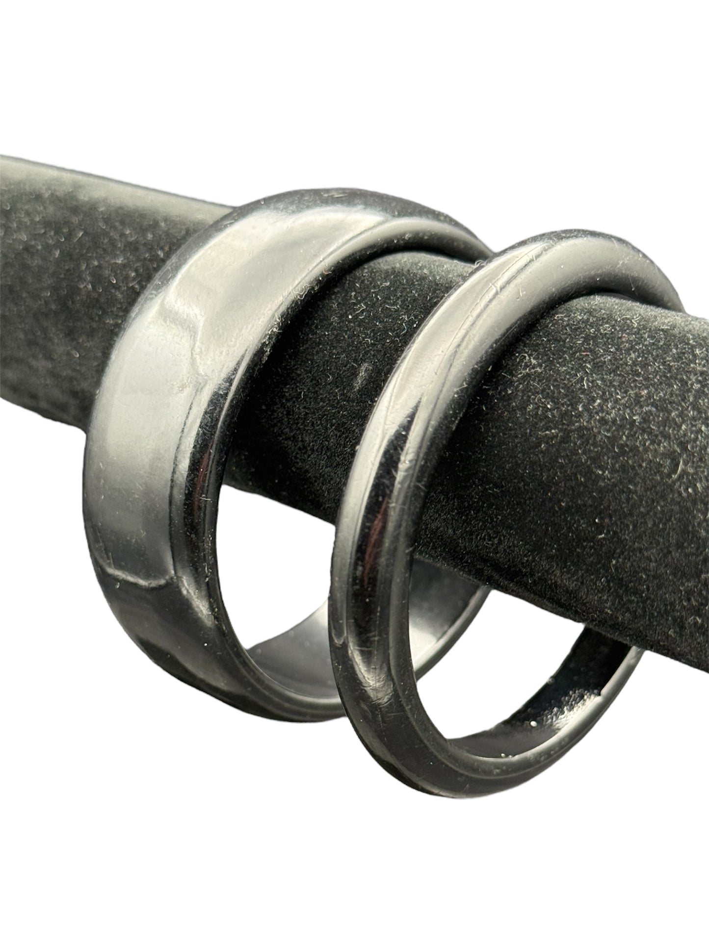 Bakelite Bangle Set Black