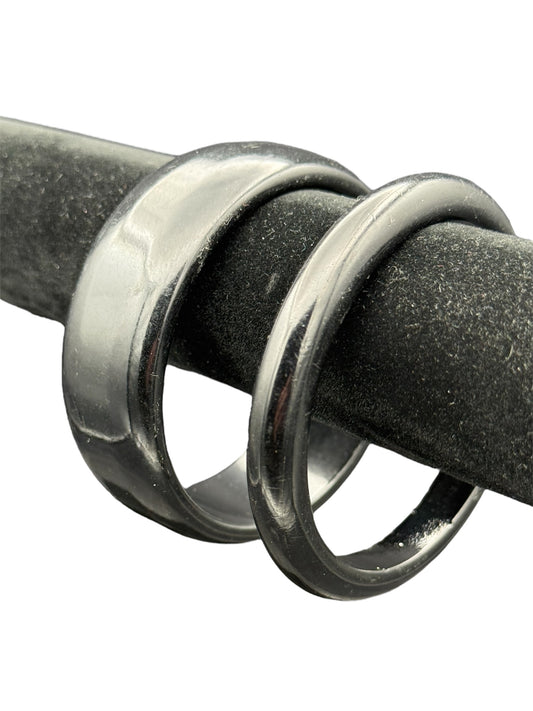 Bakelite Bangle Set Black