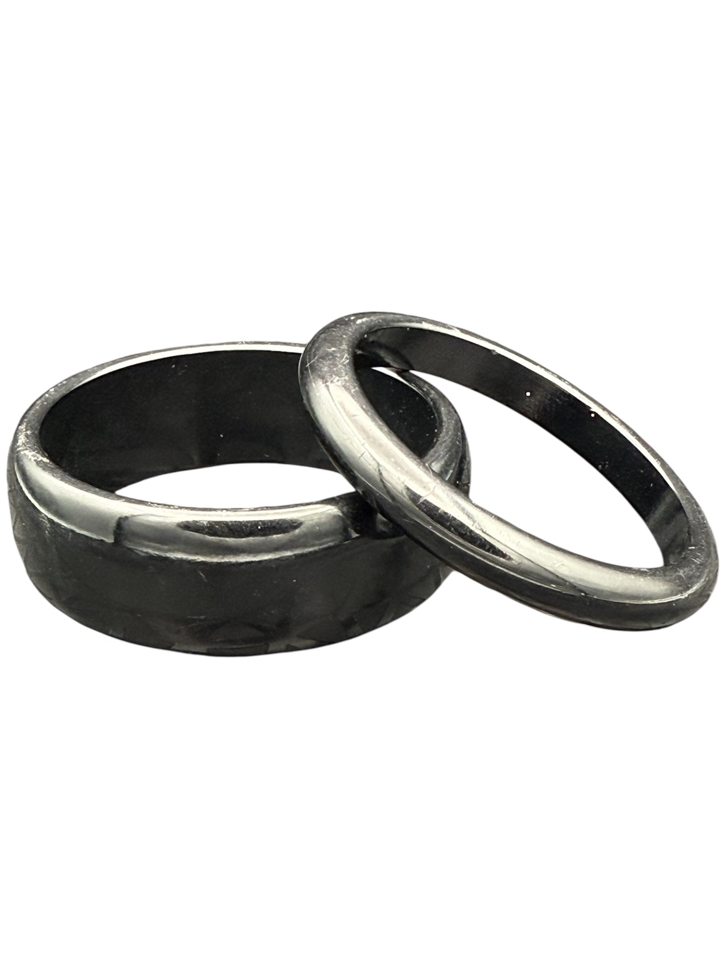 Bakelite Bangle Set Black