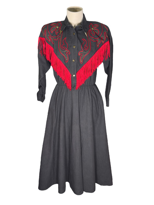 80s Lilia Smitty Western Dress