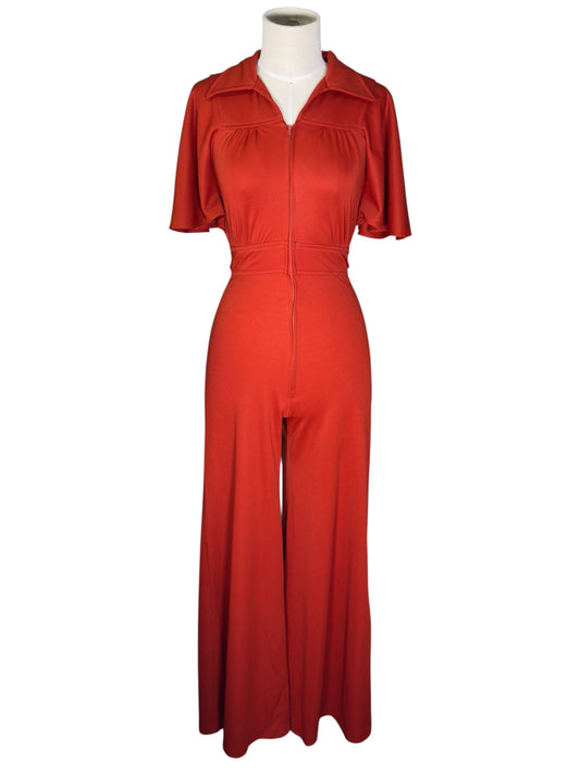 70s Orange Jumpsuit