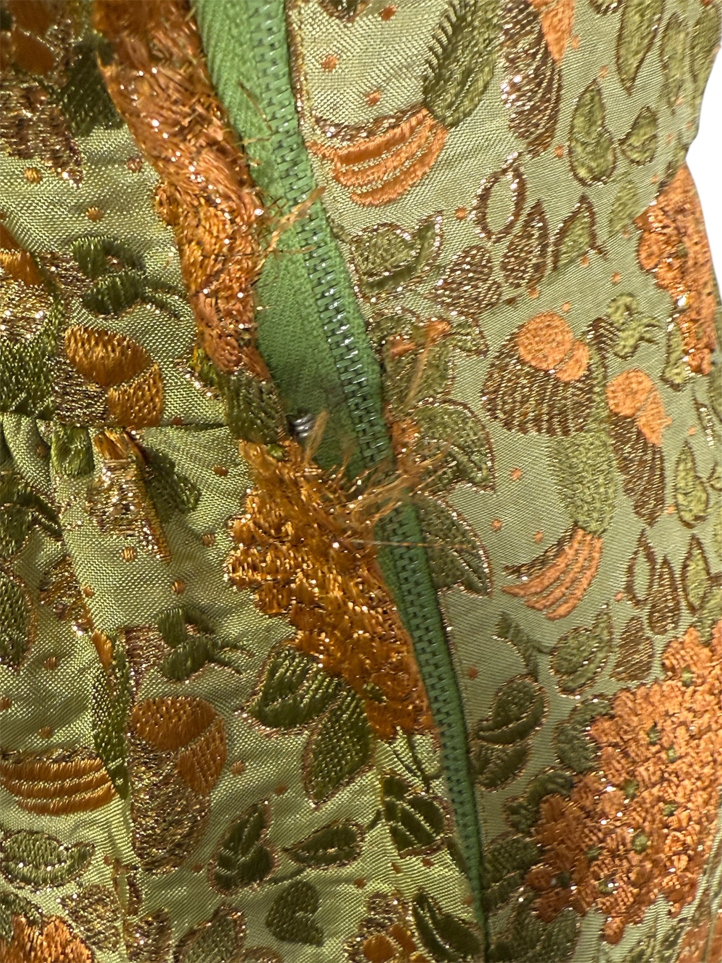 60s Metallic Maxi Dress Set