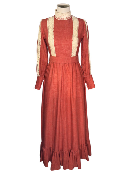 70s Irene Kasmer Prairie Dress