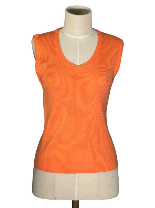 70s Orange Sweater Vest