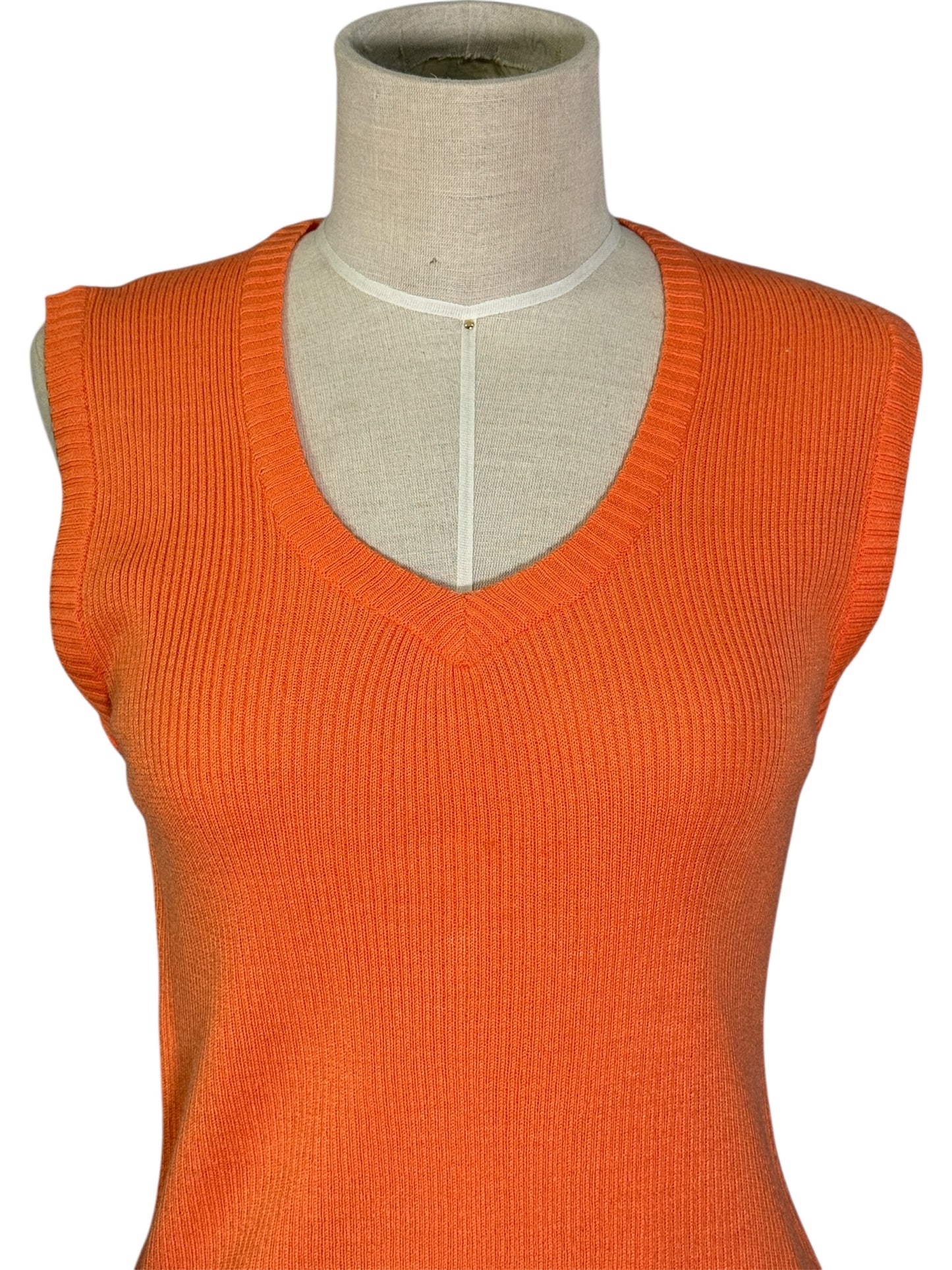 70s Orange Sweater Vest