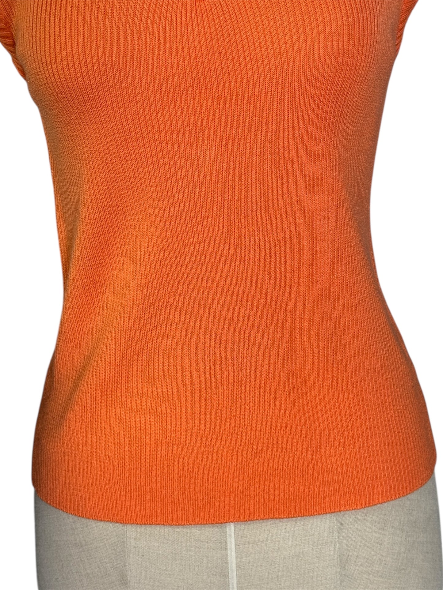70s Orange Sweater Vest