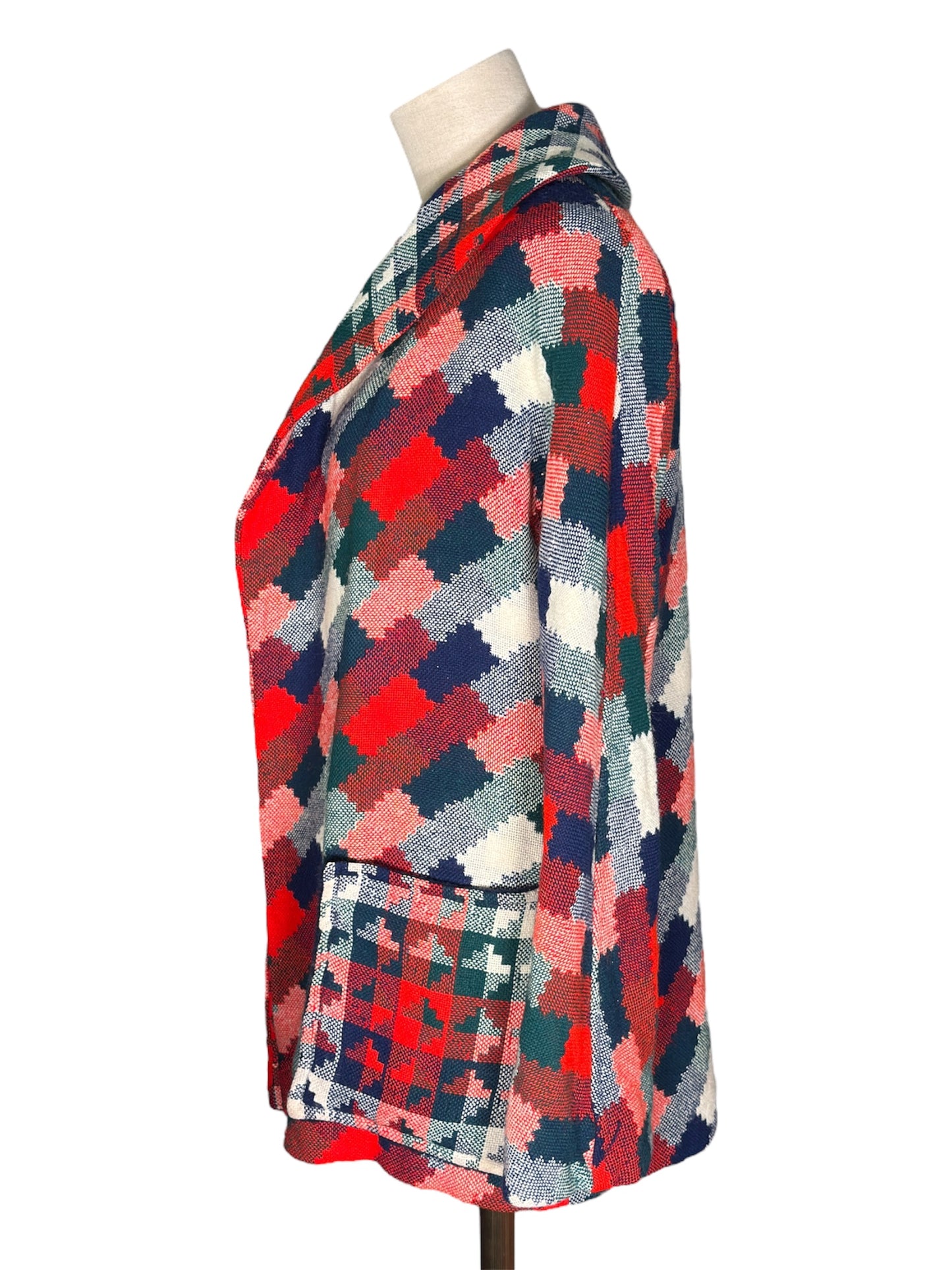 70s Plaid Coat