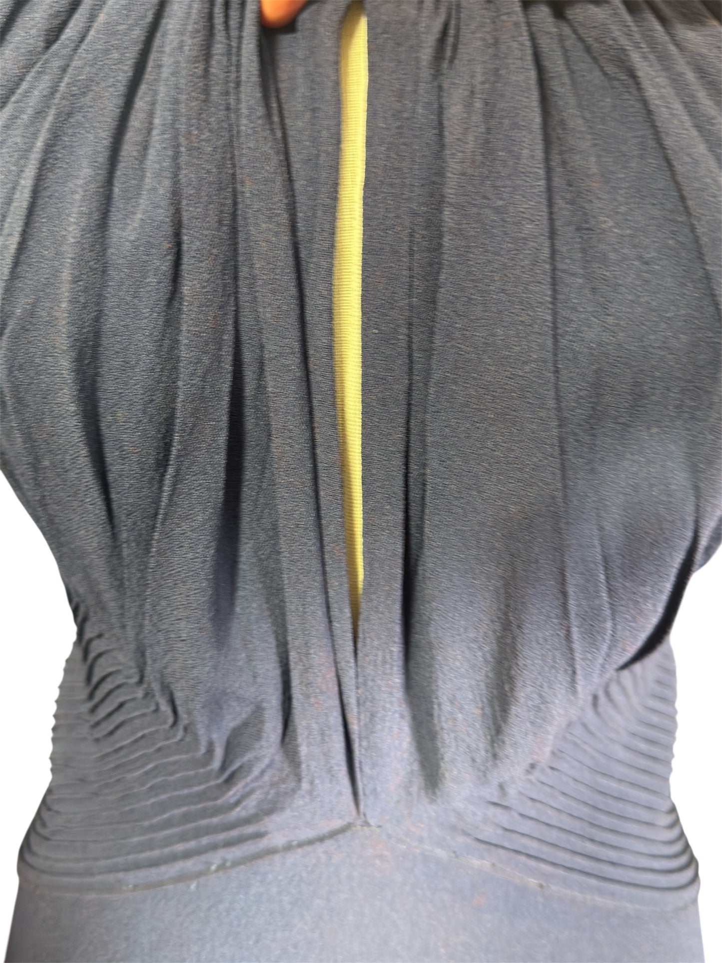 30s Bias Cut Navy Gown with Celluloid Flowers