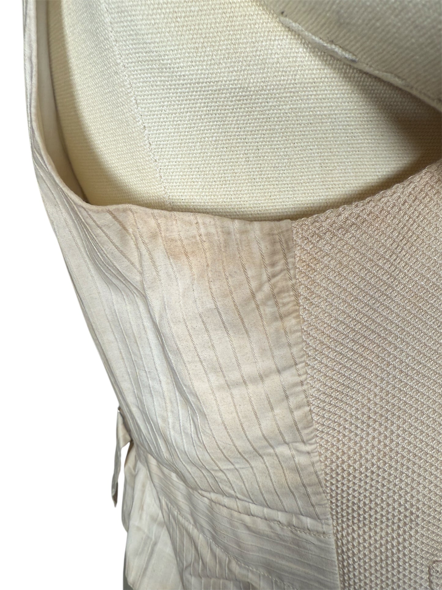 1920s Cream Distressed Vest