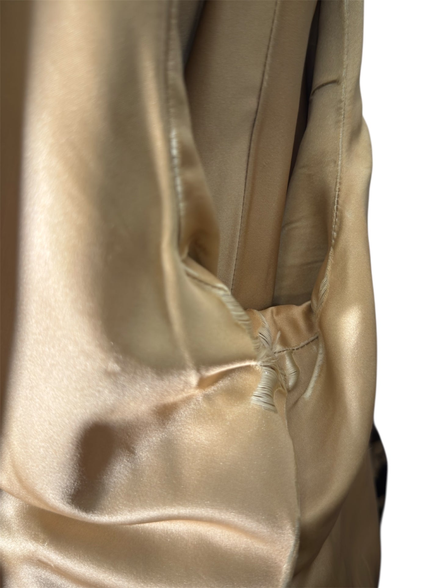 50s Oversized Brocade Coat with Faux Fur Sleeves