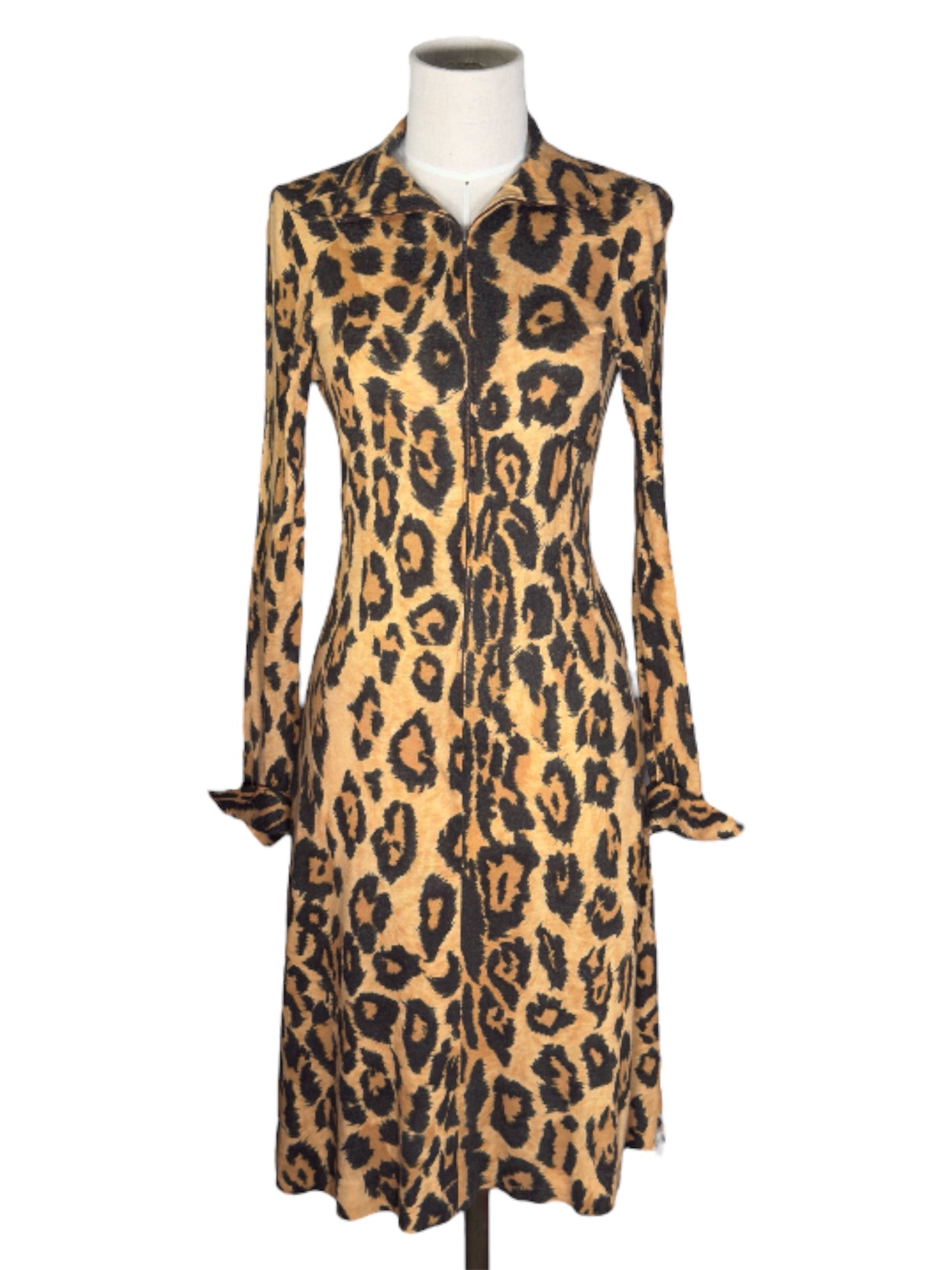 70s Diane Von Furstenberg Cheetah Print Dress