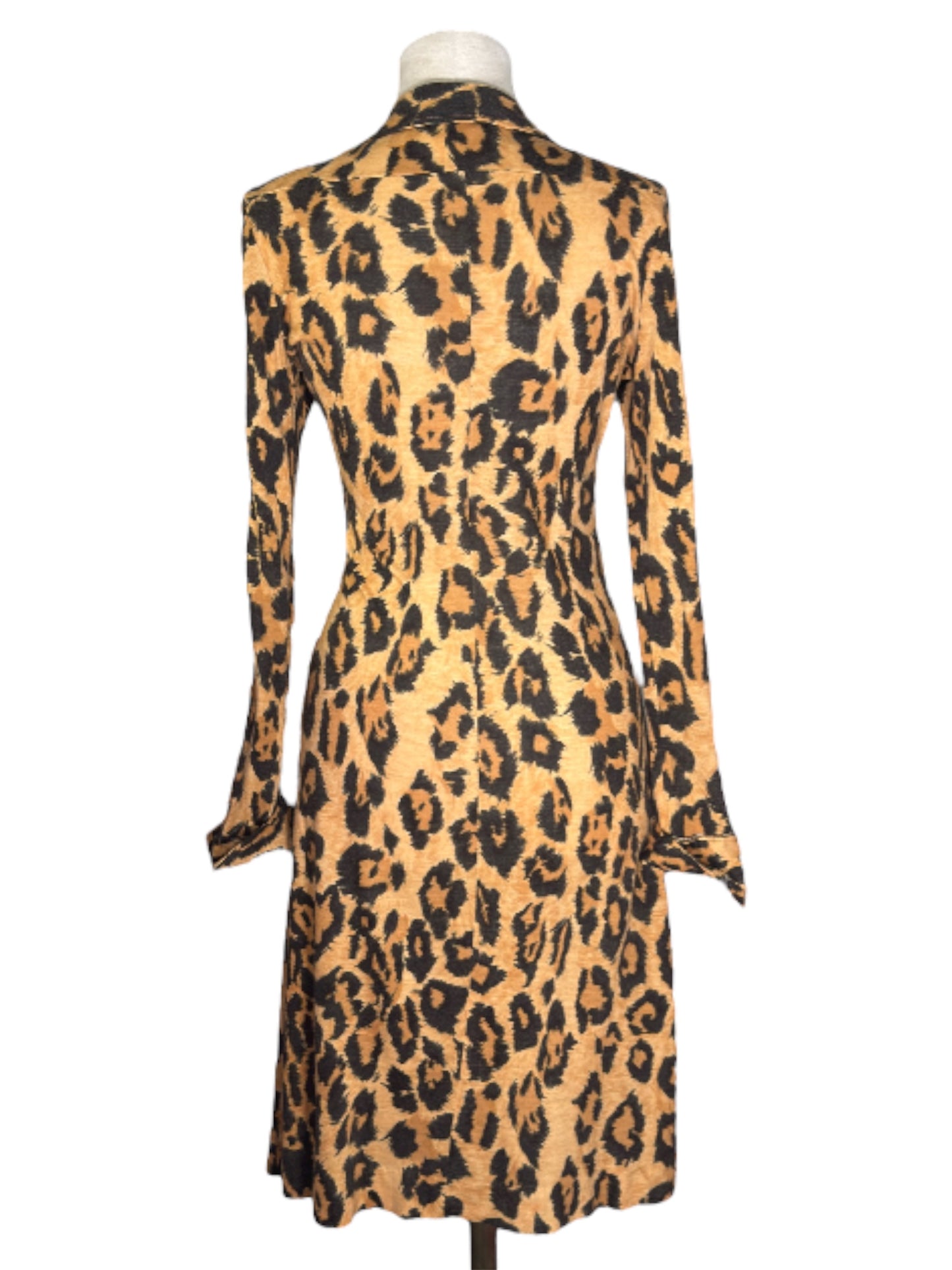 70s Diane Von Furstenberg Cheetah Print Dress