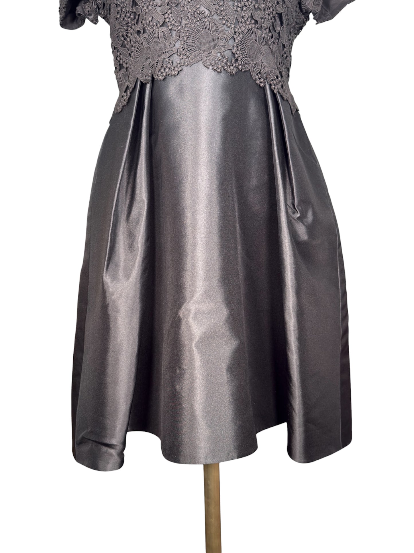 Y2K Christian Dior Black Cotton Blend Dress With Floral Lace Overlay Deadstock
