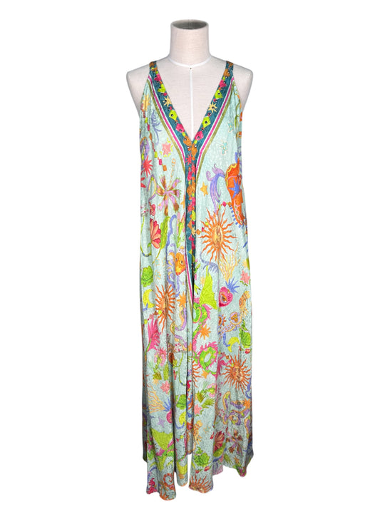 Modern Johnny Was Sun and Serpent Multicolor Print Maxi Dress - XL