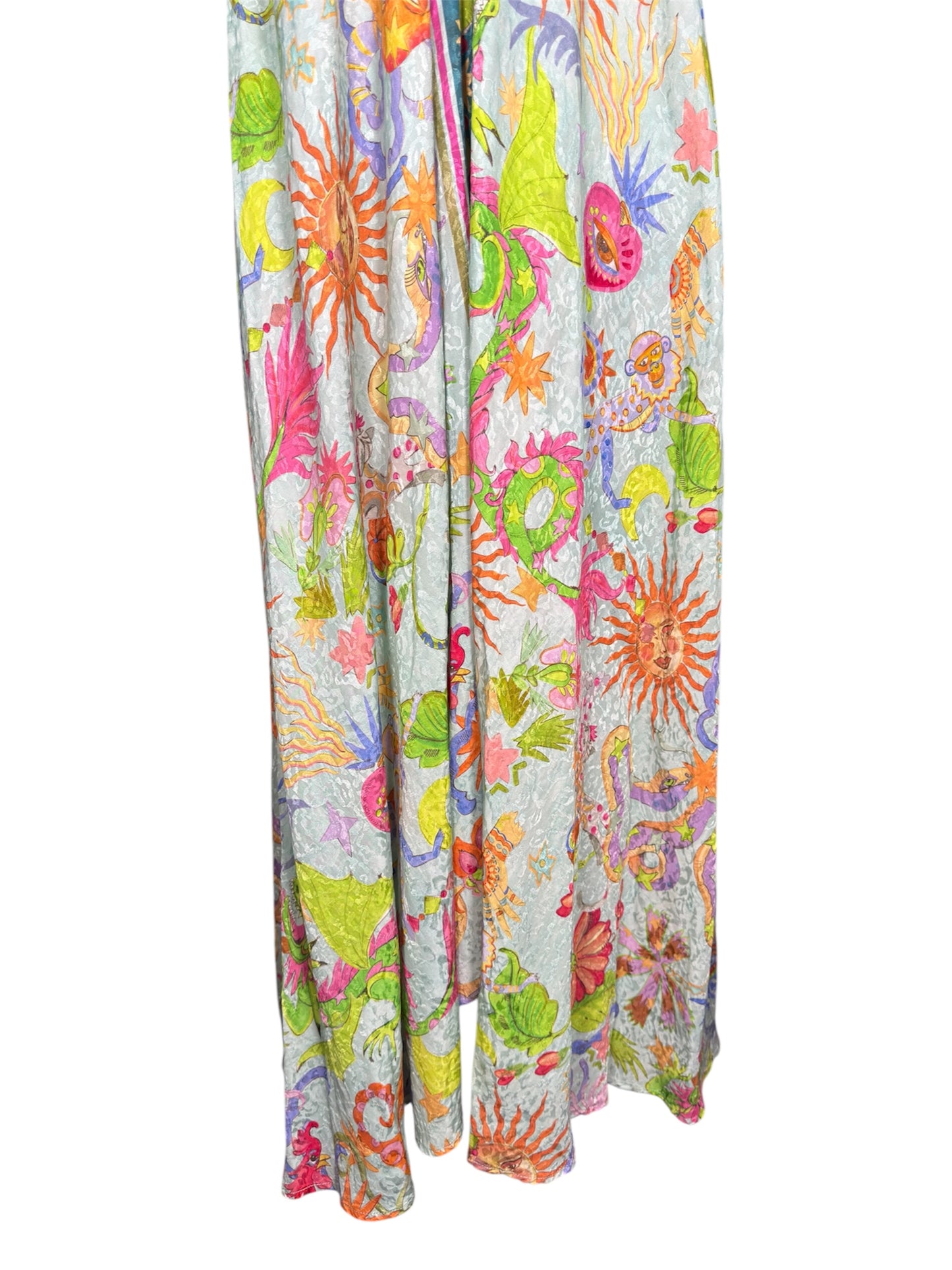 Modern Johnny Was Sun and Serpent Multicolor Print Maxi Dress - XL