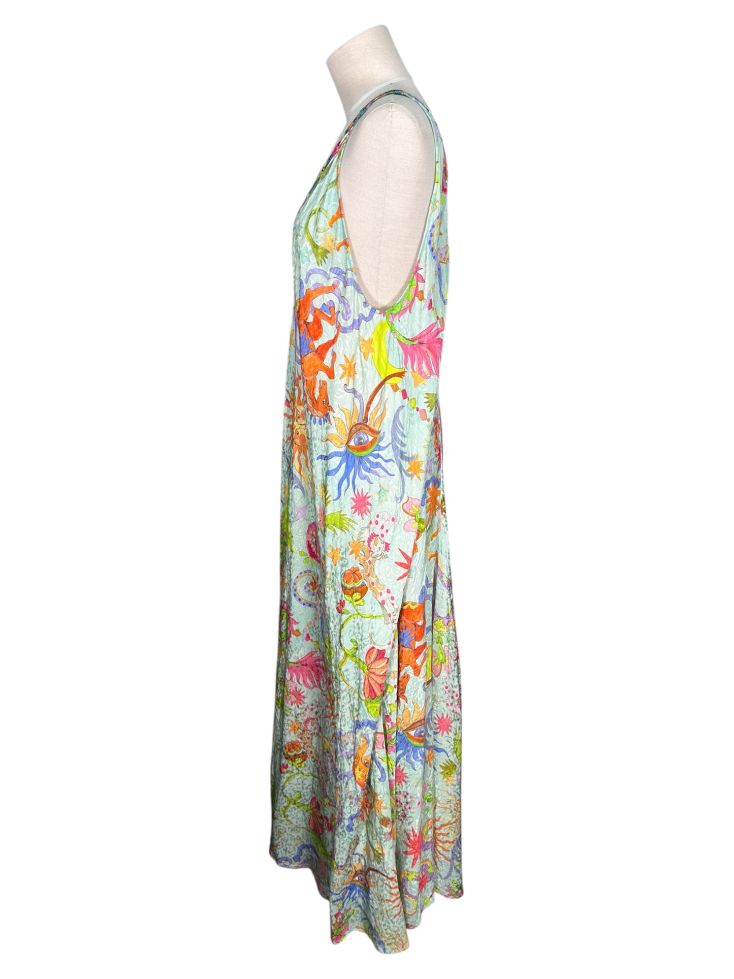 Modern Johnny Was Sun and Serpent Multicolor Print Maxi Dress - XL