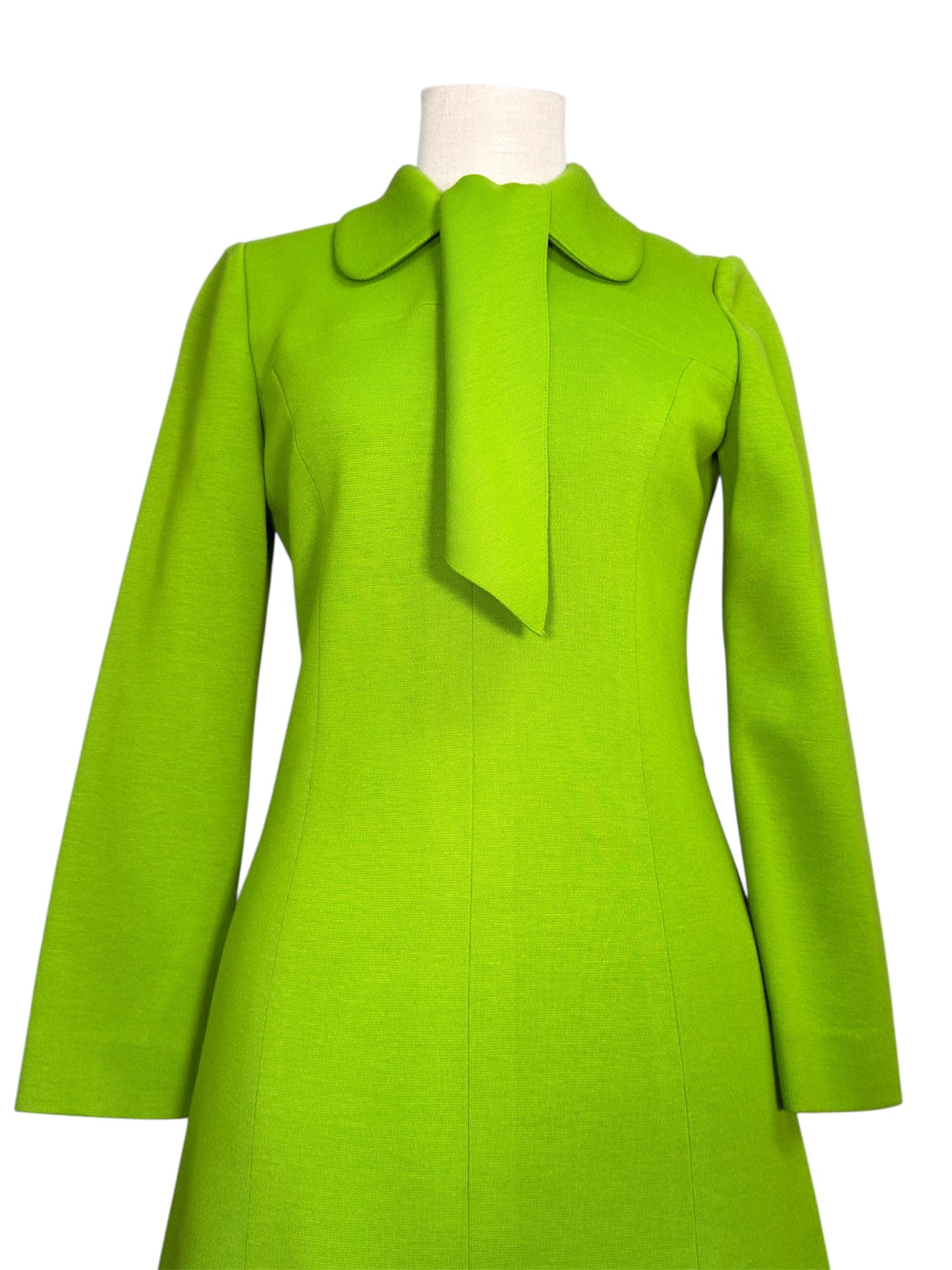 1970s Helgatique by Gene Roye Dress with Scarf