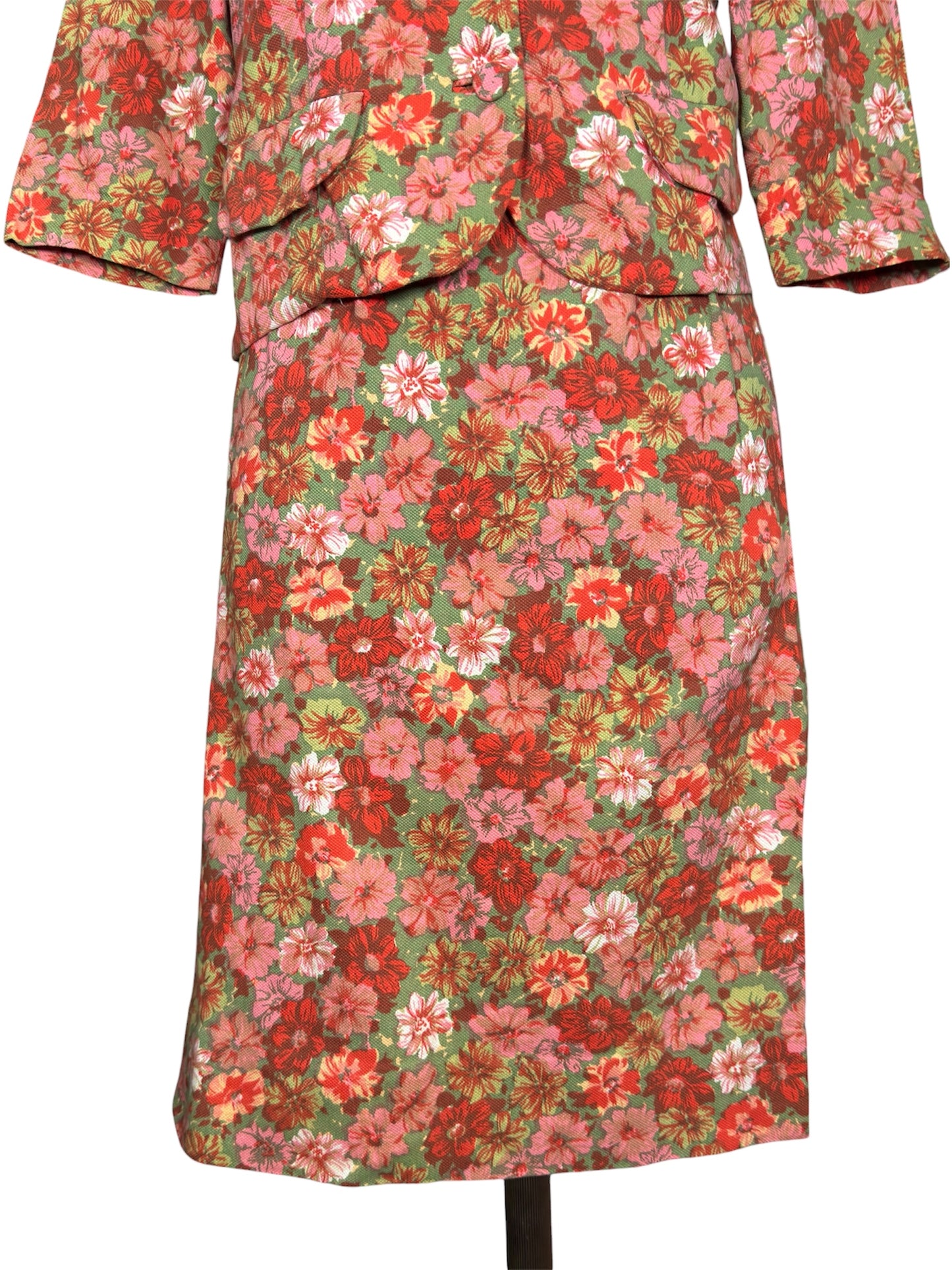 1960s Tanner by Dorthy Cox 2 Piece Floral Set