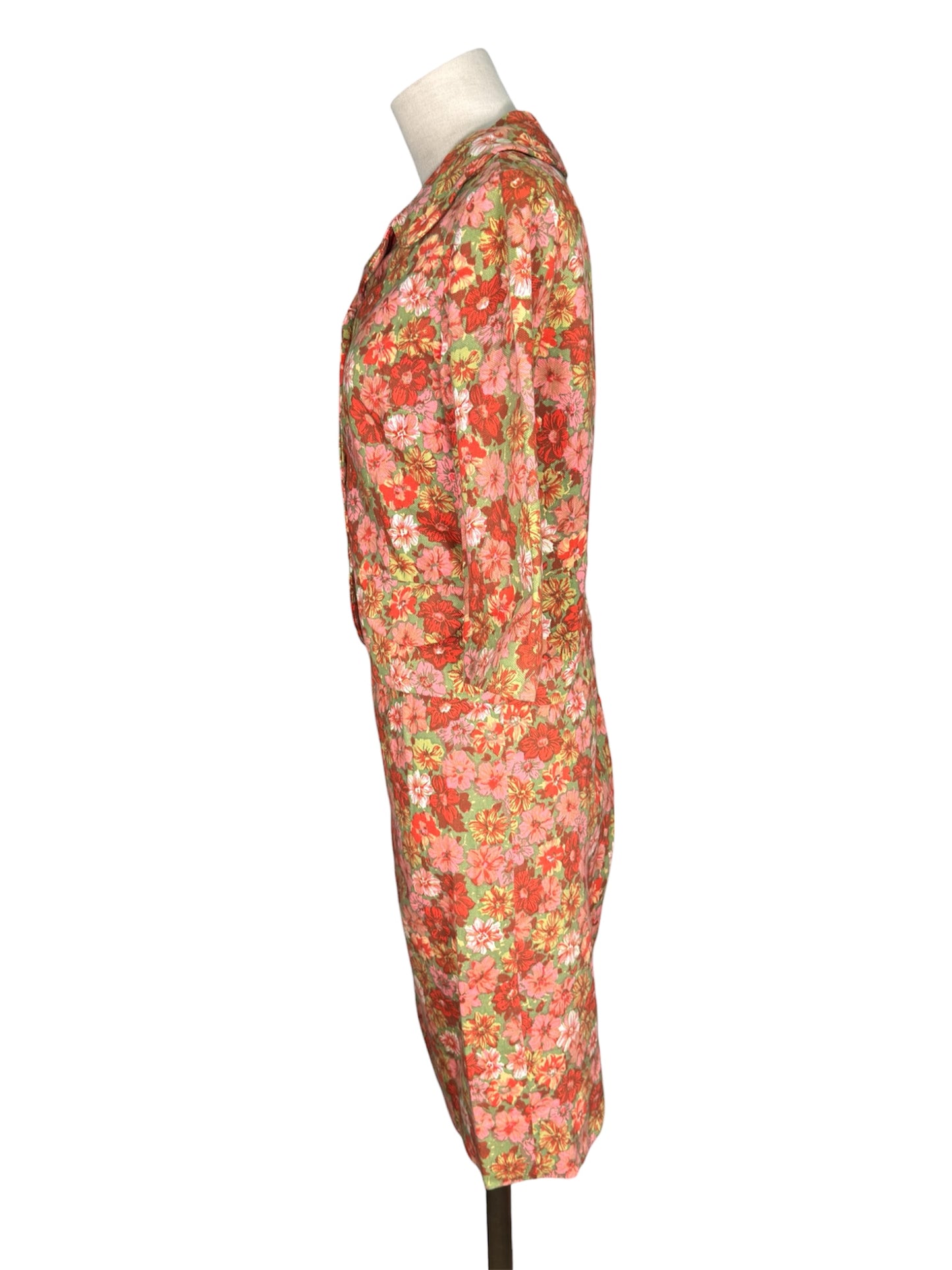 1960s Tanner by Dorthy Cox 2 Piece Floral Set