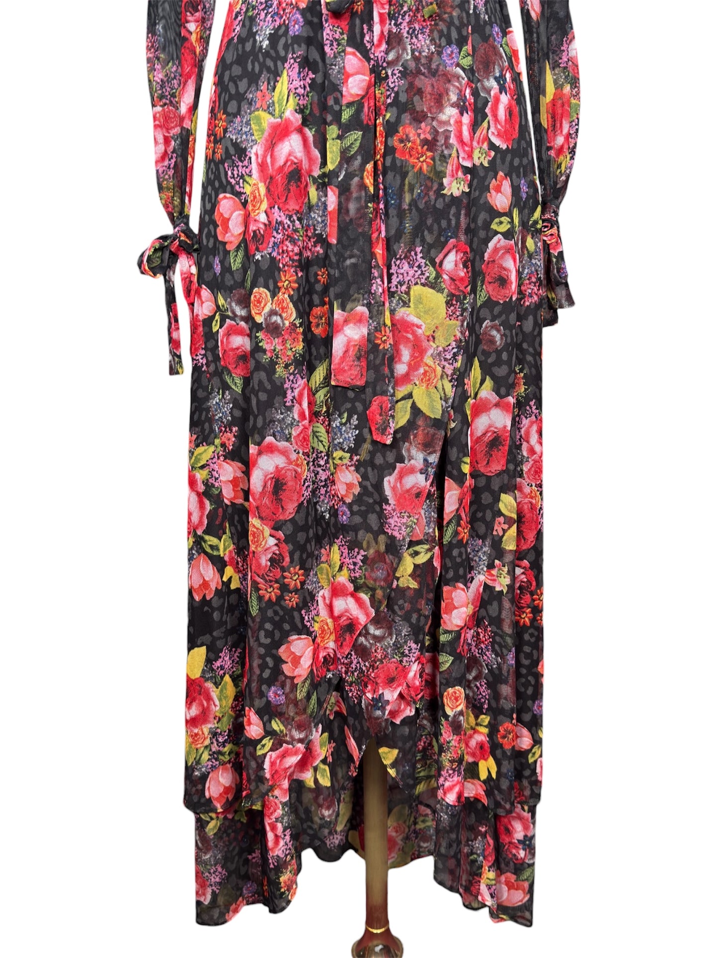 Modern Betsey Johnson Floral Maxi Wrap Dress - 10