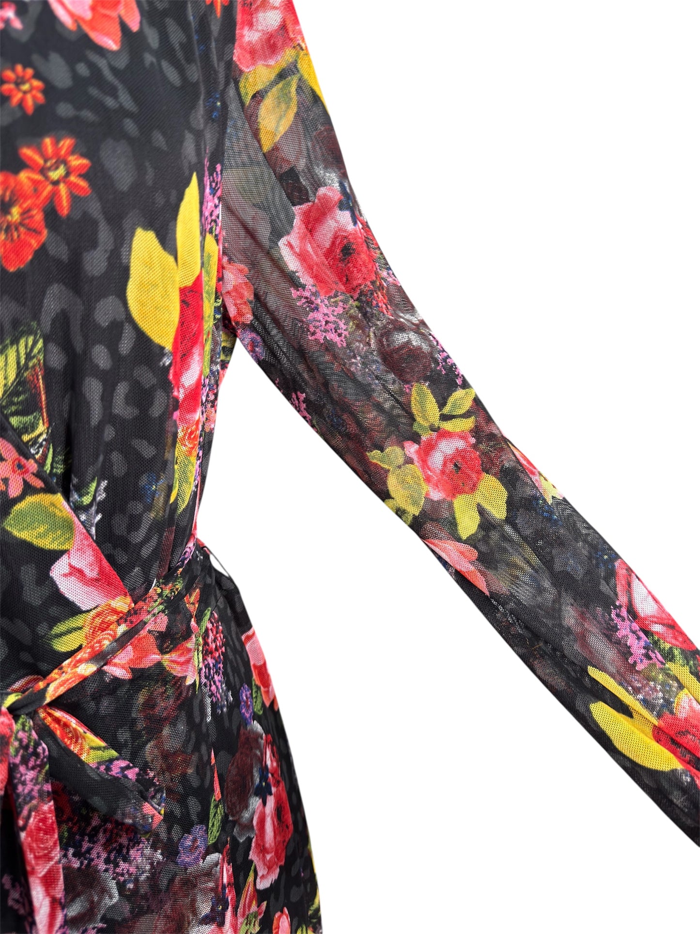 Modern Betsey Johnson Floral Maxi Wrap Dress - 10