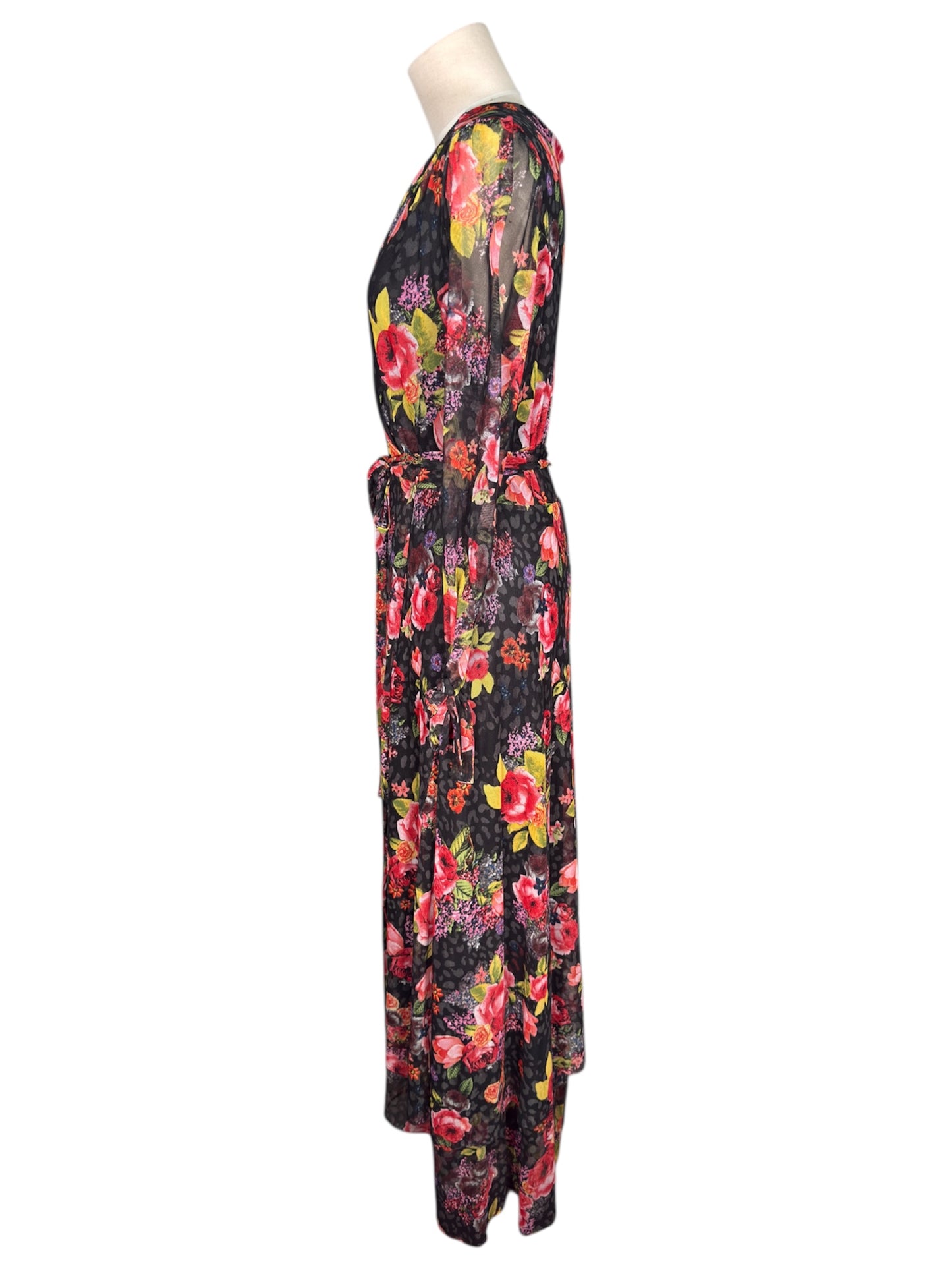 Modern Betsey Johnson Floral Maxi Wrap Dress - 10