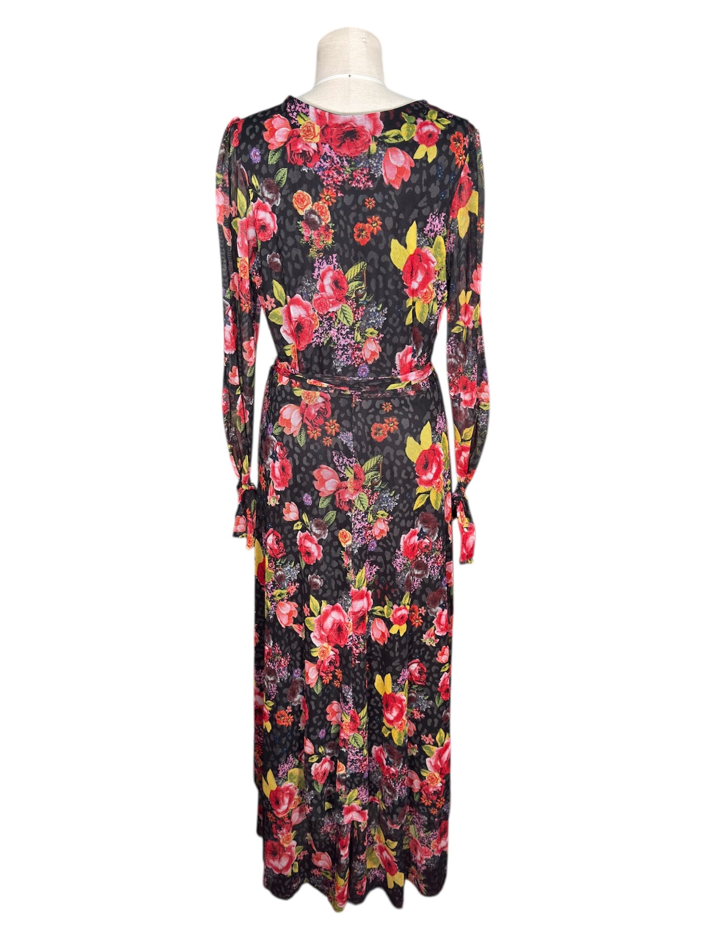 Modern Betsey Johnson Floral Maxi Wrap Dress - 10