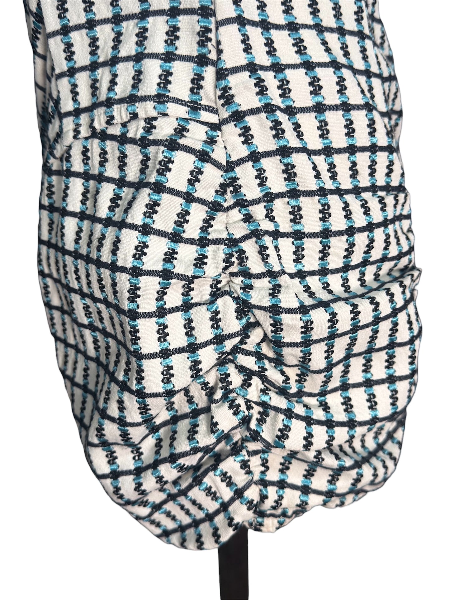 1950s Petal Bust Checkered Swimsuit/Playsuit