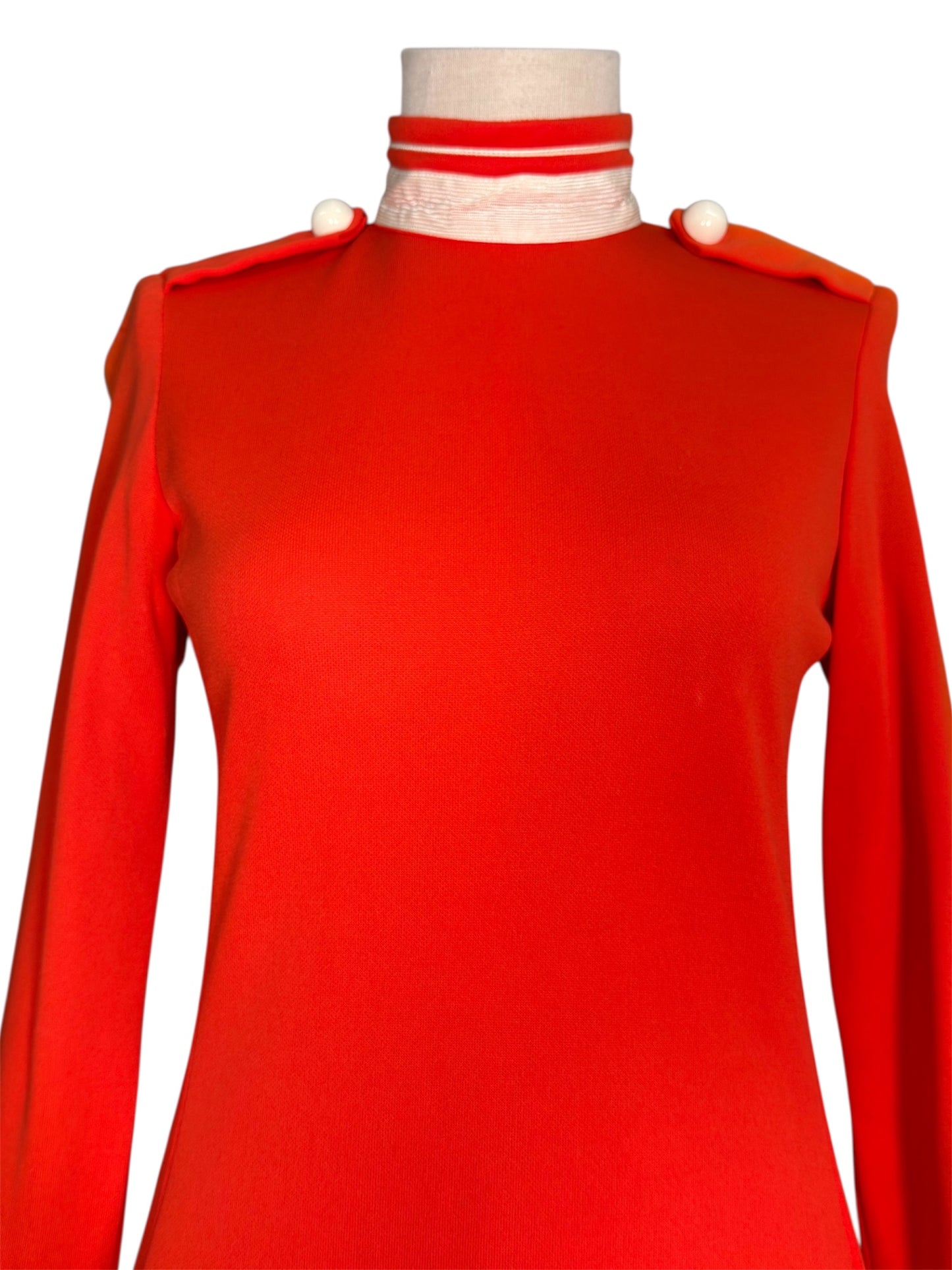1960s Mod Michael Mott for Paraphernalia Orange Mini Dress